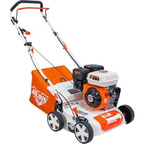 Scarificateur thermique RURIS RXH909 - Moteur essence 4 temps 5.5 CV 212 cc, largeur de travail 40 cm, bac 40 L, démarrage manuel (1/4)