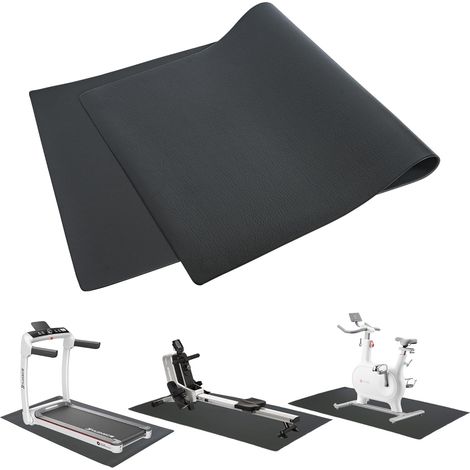 Tapis de Protection de Sol pour équipements de Sport(115 80cm) pour équipements de sport, appareils de fitness, crosstrainer et tapis de course,6 mm en PVC haute densité (1/5)
