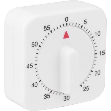 Timer meccanico da cucina, conto alla rovescia fino a 60 minuti, facile da usare e da riporre, meccanismo a carica manuale. (1/5)