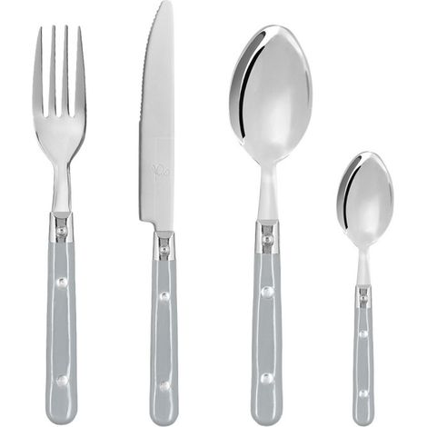 Ménagère 24 pièces bistrot secret de gourmet - gris (1/2)