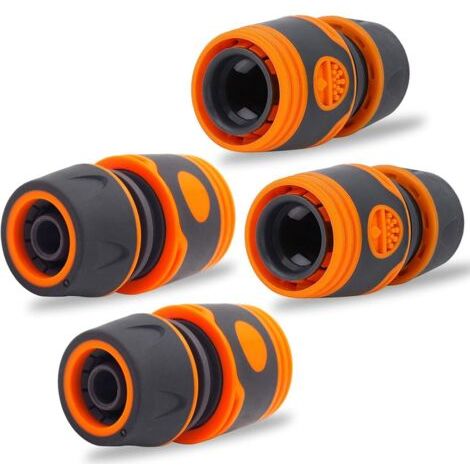 royaluxe -Raccord pour tuyau, 1/2" Raccord pour tuyau, pour connecter des tuyaux Outils de jardinage Raccord pour tuyau Kit de 4 pièces pour tuyau, bypass, raccord rapide premium (1/5)