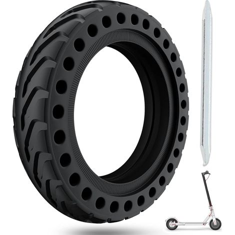 Pneu Plein pour M365/Pro/Pro 2 Trottinette Electrique,Anti Dérapant Anti Crevaison Increvable Solide 8,5 Pouces Avant/Arrière(1 Pièce) (1/5)