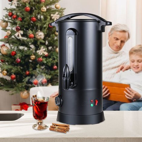 Wolketon Glühweinkocher 8 L, 1500 W, 304 Edelstahl-Innenbehälter, Temperaturregler, Warmhaltefunktion und Abtropfschale (1/5)