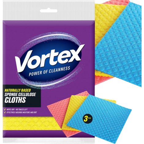 Panni in spugna Vortex, confezione da 3 (1/2)