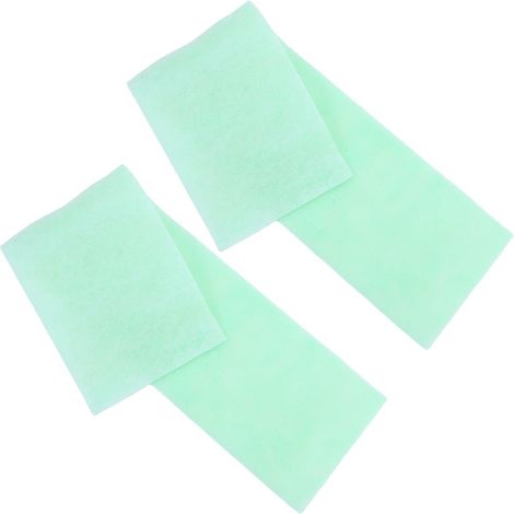 Lot de 2 éponges filtrantes biochimiques en polyéther pour aquarium, préfiltre, 120 x 30 x 0,8 cm (1/4)