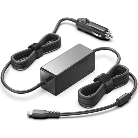 Allume Cigare PC Portable USB C 65W 61W 45W Prise Secteur Chargeur de Voiture pour Macbook Flex 13 HUAWEI Matebook Surface Book Surface Pro 7 Lenovo ThinkPad pour HP DELL ASUS (1/5)