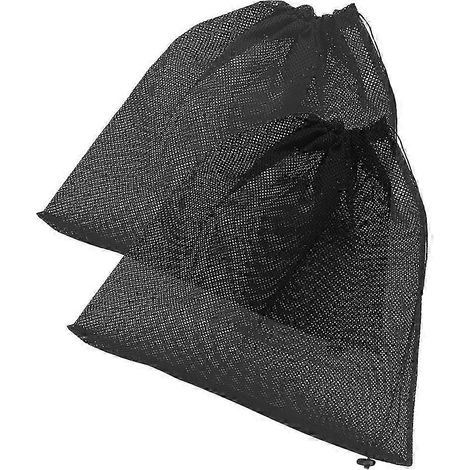 Lot de deux sacs barrières pour pompes à eau, adaptés aux pompes d'aquarium, de bassin et d'étang, fabriqués en polyester noir pour éviter le colmatage. (1/5)