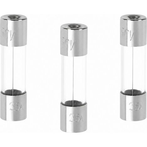 SICHERUNG GLAS FUS. RAP. DURCHMESSER 5MM-LÄNGE 20MM-2,5A-250V-3 STÜCK