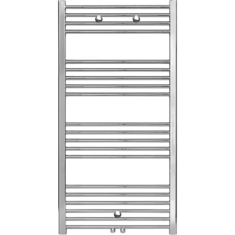 Belrad Badheizkörper Mittelanschluss Chrom - 1200x500 - 376w Badheizkörper - Mittelanschluss Chrom - 1200 x 500 (HxB)-376W (1/2)