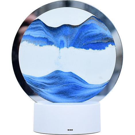 Modische, farbenfrohe Tischlampe mit Sandmalerei – ein charmantes Deko-Modell und ein tolles Weihnachtsgeschenk