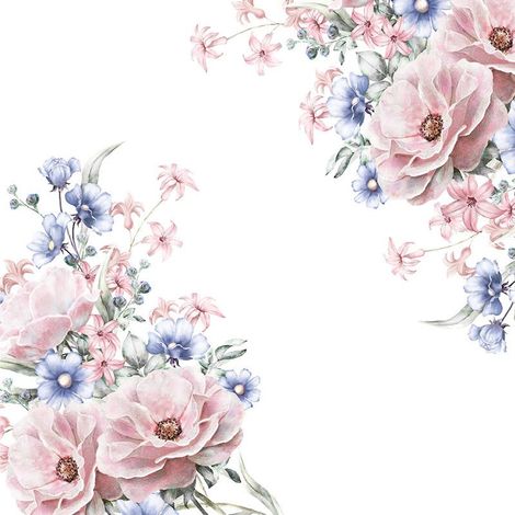 decalmile Fleur Branche Stickers Muraux Fleur Rose Floral Oiseaux Stickers Muraux Enfants Chambre Salon Fenêtre Décoration Murale (1/5)