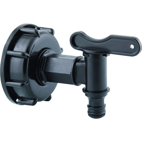 Raccord S60x6 avec Robinet et Embout pour raccord Rapide - jardiboutique (1/5)