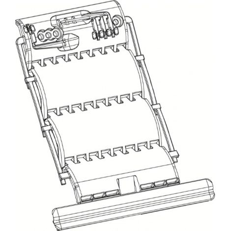 Zurfluh Feller – Verrou Octoclick 3 maillons pour tubes 40/50/60 mm – Lame 8/14 mm – PA renforcé pour fixation sécurisée – Dispositif anti-effraction