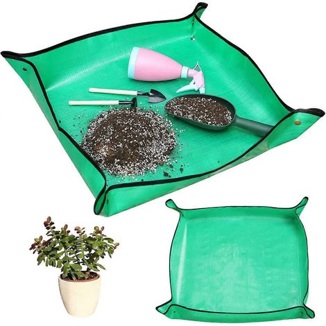 20242-Pack Tapis de retournement de plantes pliable, imperméable, anti-salissures, pour le jardinage et le repiquage (1/5)