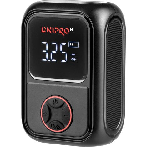 Dnipro-M Gonfleur sans fil 20 V DM20  120 PSI / 8,3 bar · écran numérique · arrêt automatique · 4 unités · LED d'urgence · voiture, moto, vélo · kit batterie 4 Ah  BTI-600 (1/5)