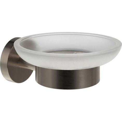 Ravak Kona - Seifenspender mit Halter, Glas/Graphit gebürstet X07P1334 (1/3)