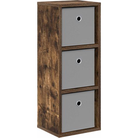 Sideboard with Drawer Smoked Oak 25.5 x 22 x 69.5 cm vidaXL