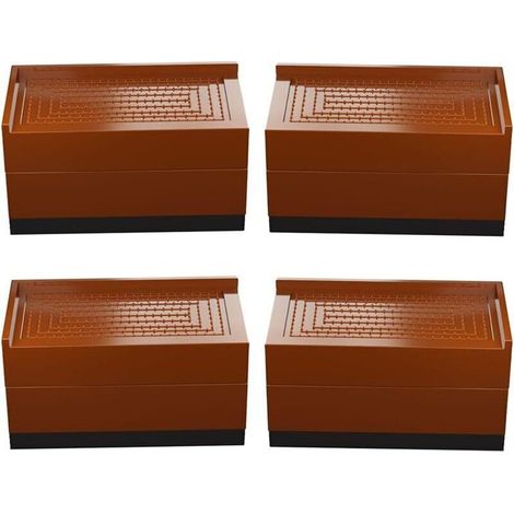 Set of 4 furniture uprights, bed, square, 7.5 cm or 15 cm high legs, adjustable bed, for tables, chairs, sofas, dormitories, etc.