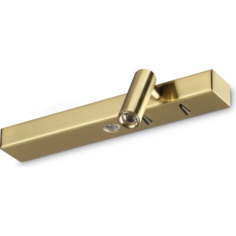 Ideal Lux Applique moderna Bonne 2 luci LED integrato ottone metallo