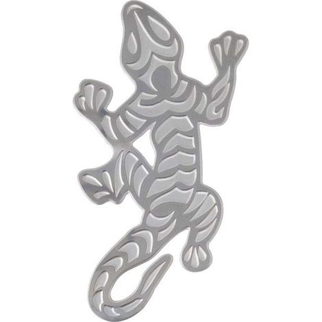 Sagoma Adesiva Geco Acciaio Inox, 83 x 45 mm (1/5)