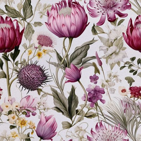 Tissu d'ameublement extérieur Oxford - Motif floral I DX5133 (1/5)
