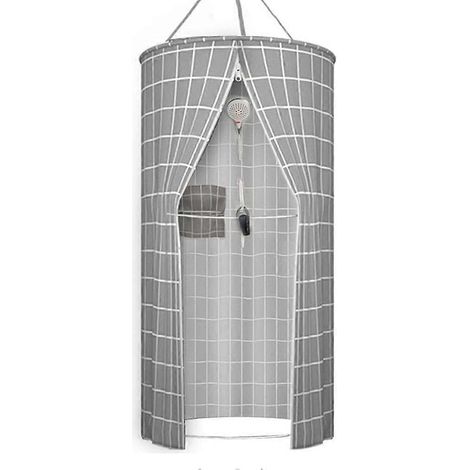 Couverture de bain ronde. tente de bain pour adulte. isolation épaisse. rideau de douche chaud d'hiver. imperméable (1/5)