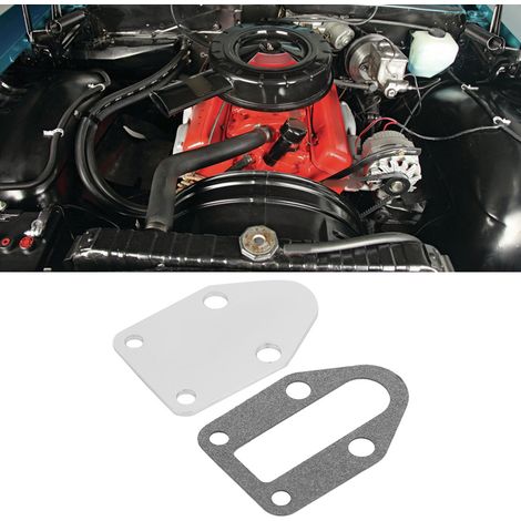 Montageplatte für Kraftstoffpumpe mit Dichtung für Chevrolet SB 283 305 327 350 383 400 Motor (1/5)