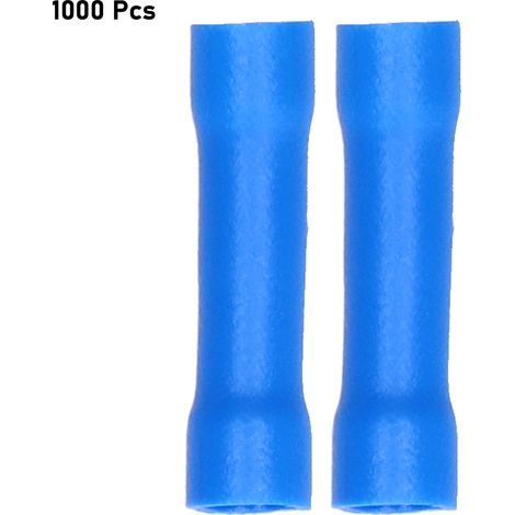 Blaue Stoßverbinder, 1000 Stück, vollisolierte Crimp-Anschlüsse für Kfz-Elektronikanwendungen (1,5-2,5 mm) (1/5)
