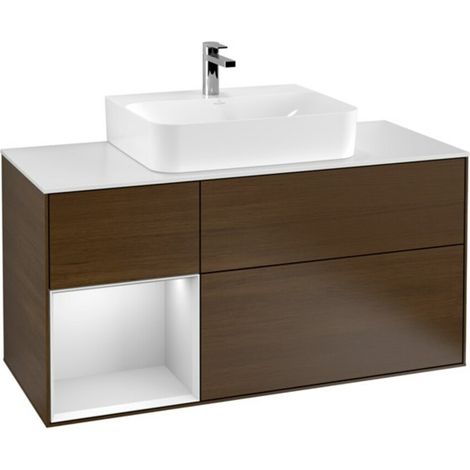 V&B Waschtischunterschrank Finion 120cm, Pl w m, Reg li wh. m Lac, wal ven (1/2)