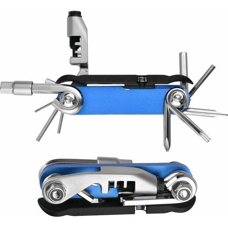 Outil Multifonction Velo Outil Multifonction de Poche X in 1 multitools Velo Multi-Outil Multifonctions Portable Acier Inoxydable Kit d'outils de vélo (1/5)