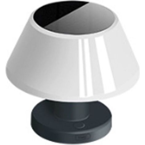 Lampe de table extérieure dimmable solaire, lampe de table intérieure à batterie LED rechargeable USB et solaire, lampe solaire étanche ip54, lampe de table sans fil pour restaurant balcon
