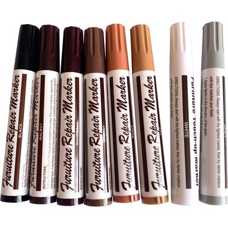 Holzfußboden- und Möbelreparaturstifte – Set mit 12 Aquarellfarben für Holz (1/3)