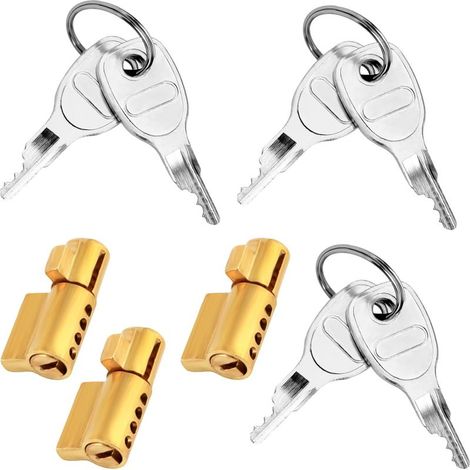 3 Pièces Cadenas Remorque avec 6 Clés,Antivol pour Tete Tête d'Attelage Antivol pour Attelage de Remorque Cadenas Remorque Verrouillage à Fiche 50mm (1/5)