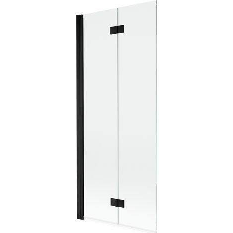 Mexen Mist paravento per vasca da bagno 2 ante sinistro 80 x 150 cm, trasparente, nero - 8A9-080-002-70-00-L (1/5)