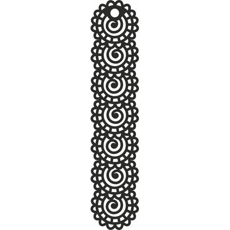 Pendelleuchte A7, durchbrochenes Design, schwarz, 18 x 90 cm