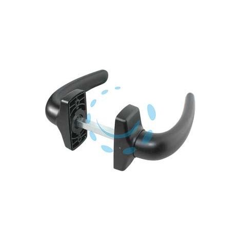 MANIGLIA IN RESINA CON MOLLA NERA ART.539
