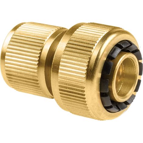 Conector rápido de manguera de latón brass 6 bar, ¾ pulg, blister (1/3)