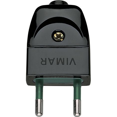 VIMAR - 00200 Spina 2P 10A S10 assiale nero