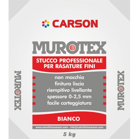 Murotex stucco 5kg – stucco rasante bianco per finiture lisce professionali