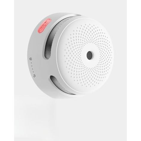 X-Sense Mini Detector de Humo con 10 años de duración de la batería, con Soporte magnético, Detector fotoeléctrico con botón de Prueba/Silencio, XS01