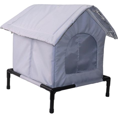 Caseta para gatos exterior resistente a la intemperie Techo inclinado (1/5)