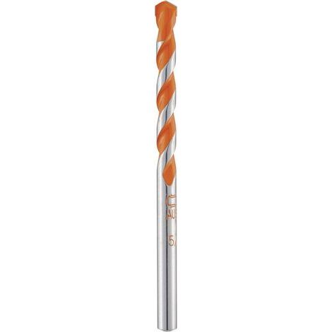 ALPEN HOHLZIEGELBOHRER PROFESSIONNEL EN MÉTAL DUR POUR TUILES, QUEUE CYLINDRIQUE, DIAMÈTRE : 8 MM, 120 MM L1, L2, 35200800100 8 (1/2)