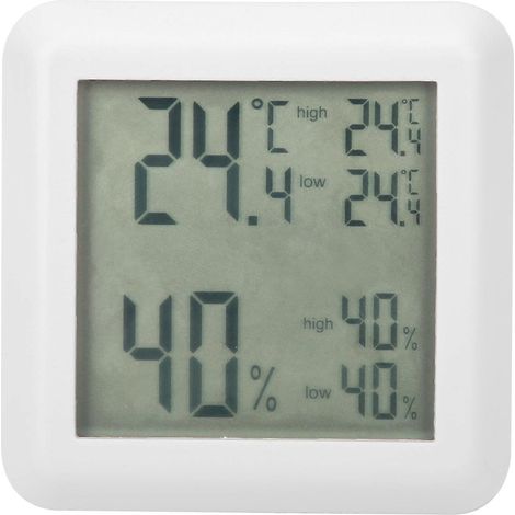 Thermometer-Hygrometer für den Innenbereich, digitaler LCD-Temperatur- und Feuchtigkeitsmonitor für den Schreibtisch