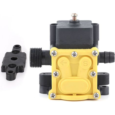 Pompe à diaphragme 12V pour pulvérisateur électrique de jardin agricole, accessoire pompe à eau durable avec raccord fileté unique et connexion Type C anti-retour. (1/5)