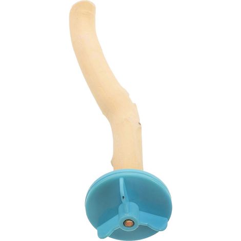 Perchoir en bois pour oiseaux, compatible avec les perroquets pour l'exercice des pattes et le meulage des griffes (1 pièce) (1/5)