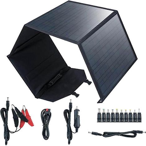 Sac de chargeur pliable pour panneau solaire portable 80W-- (1/5)