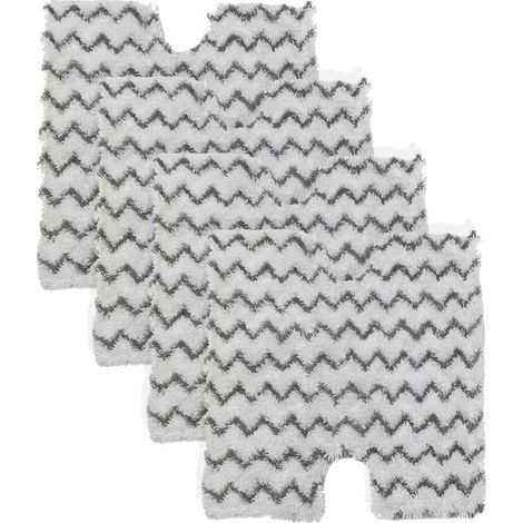 Lingettes de rechange lavables pour balai vapeur Shark Genius Lift-Away Pro S5003D, S5002Q, S5003A, S6001W, S6001WM, S6002, S6002C, S6003D, S6003, S3973, S3973D et S3973WM (lot de 4) (1/4)