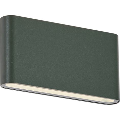 QAZQA Lampada da parete moderna da esterno verde scuro 17,5 cm