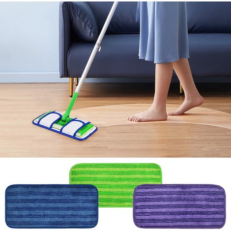 Tre panni lavabili in microfibra per mocio: altamente assorbenti, resistenti e riutilizzabili, adatti per pulire, lucidare e altri usi.