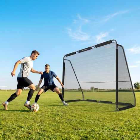 Grand but de football de jardin, 300 x 200 cm, pour adolescents et adultes, but d'extérieur avec filet indéchirable et coins arrondis (1/5)
